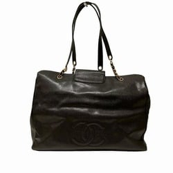 CHANEL Coco Mark Supermodel Chain Tote Bag A01992 Shoulder Women's