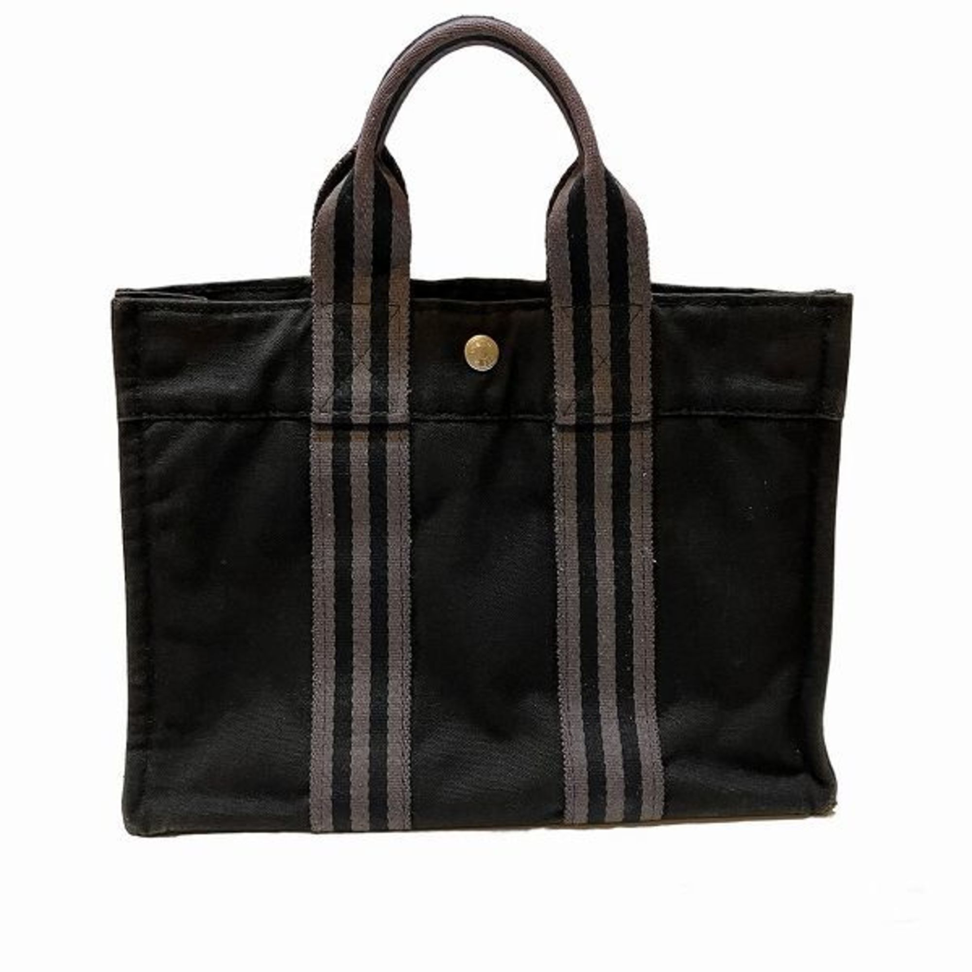 Hermes Fouleaux PM Black Bag Handbag Tote Men Women