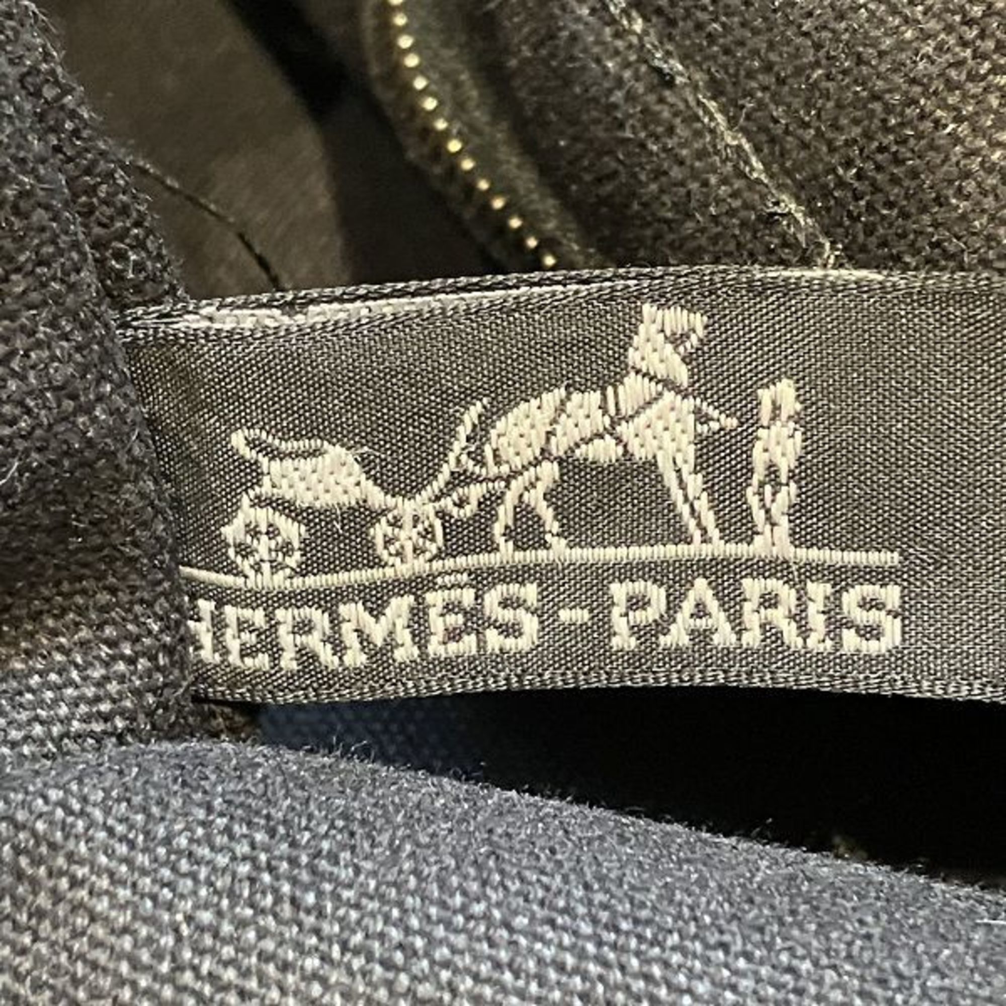 Hermes Fouleaux PM Black Bag Handbag Tote Men Women