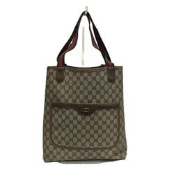 GUCCI GG Supreme 39.02.003 Old Gucci Sherry Line Coated Canvas Bag Tote for Women