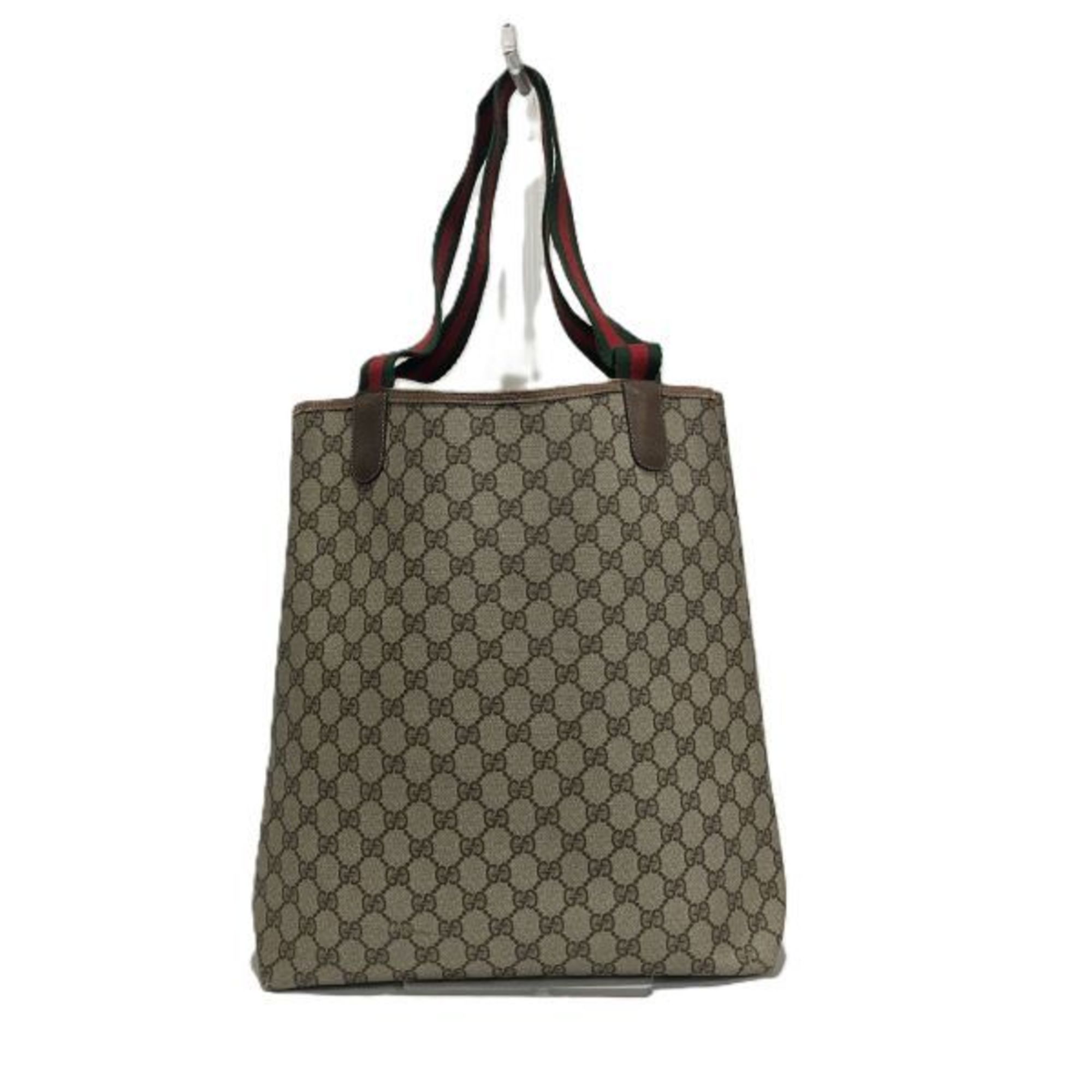 GUCCI GG Supreme 39.02.003 Old Gucci Sherry Line Coated Canvas Bag Tote for Women