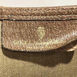 GUCCI GG Supreme 39.02.003 Old Gucci Sherry Line Coated Canvas Bag Tote for Women