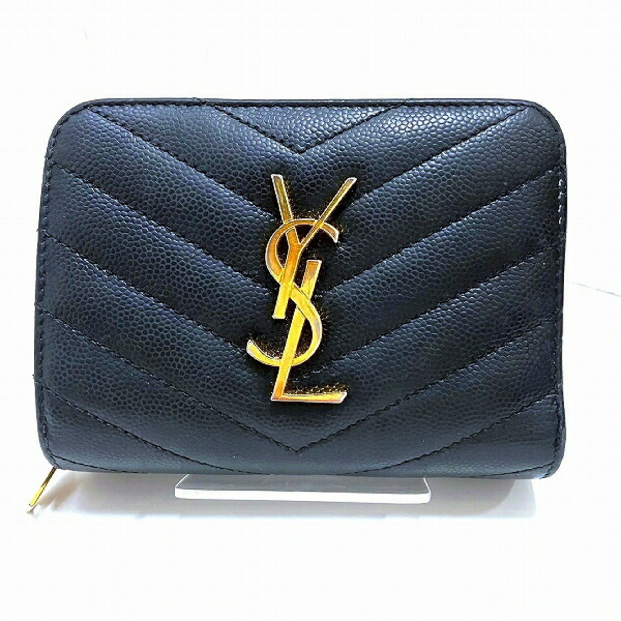 Saint Laurent Cassandra Compact Zip Around Wallet GUE403723 Bi-fold wallet for men and women