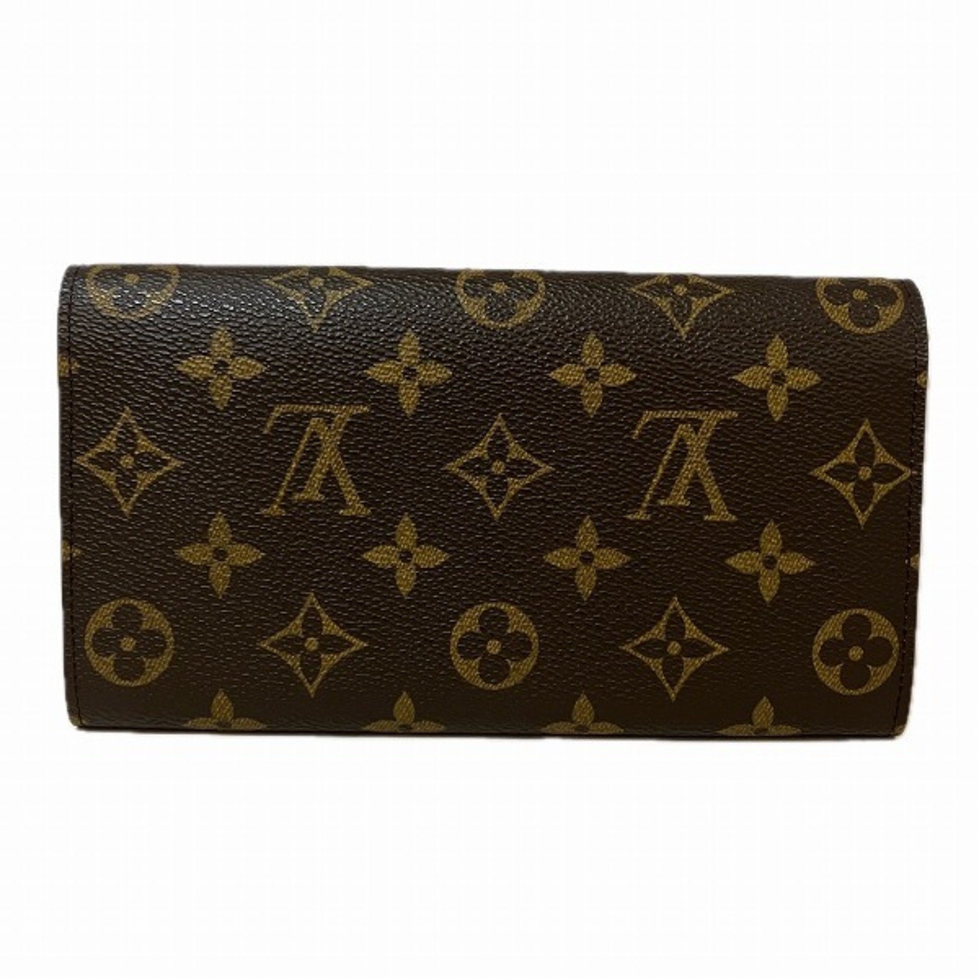 Louis Vuitton Monogram Pochette Portemonnay Credit M61725 Long Wallet Bi-fold Men's Women's