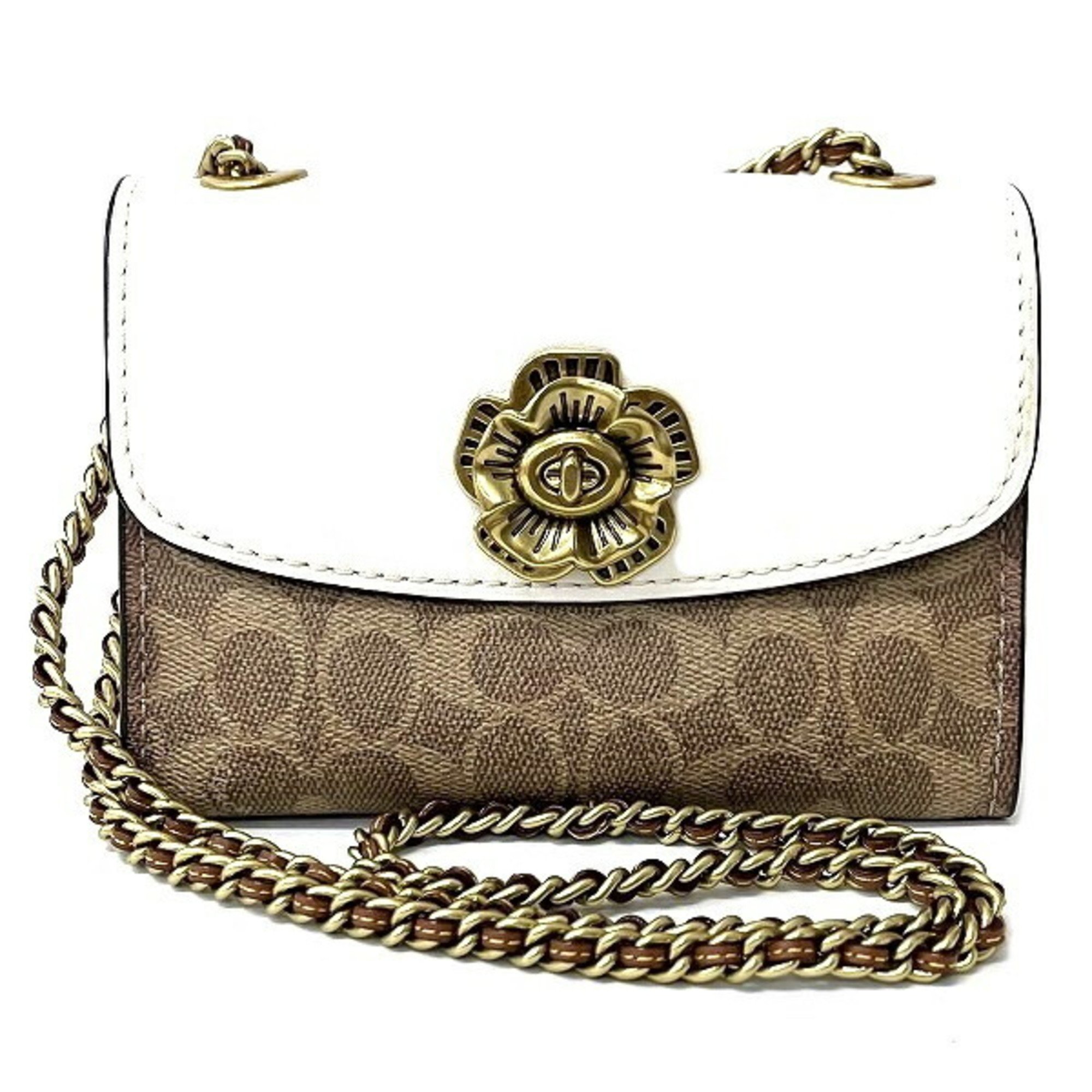 Coach COACH Signature 34526 Chain Bag Shoulder Women's