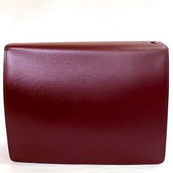 Cartier Must Line Bordeaux Leather Bag Second for Men