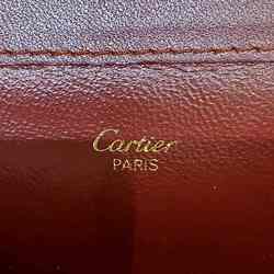 Cartier Must Line Bordeaux Leather Bag Second for Men