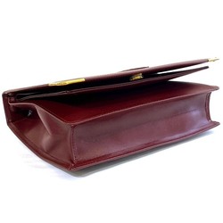 Cartier Must Line Bordeaux Leather Bag Second for Men