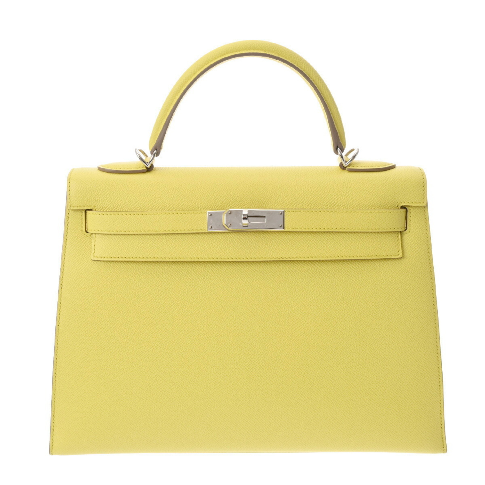 HERMES Kelly 32, outer stitching, souffle, Q stamp (around 2013), women's Epsom leather handbag