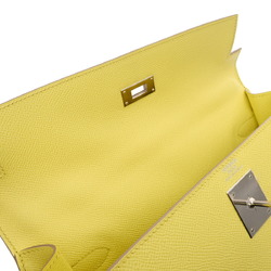 HERMES Kelly 32, outer stitching, souffle, Q stamp (around 2013), women's Epsom leather handbag