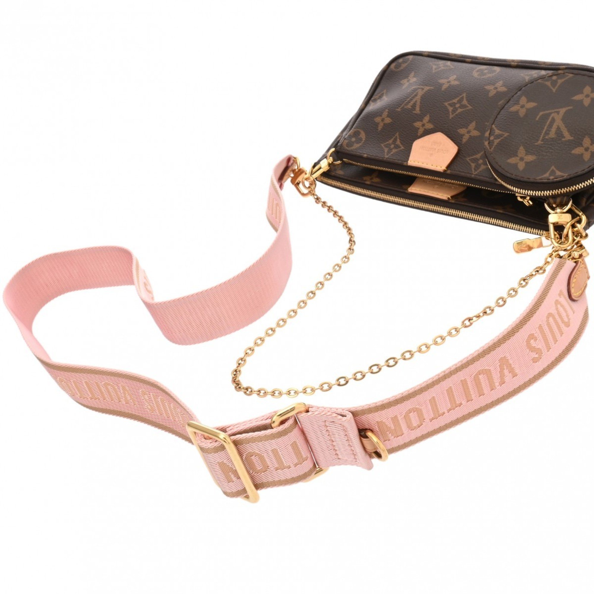 Louis Vuitton M44840 Women's Pouch,Shoulder Bag Monogram,Rose Clair