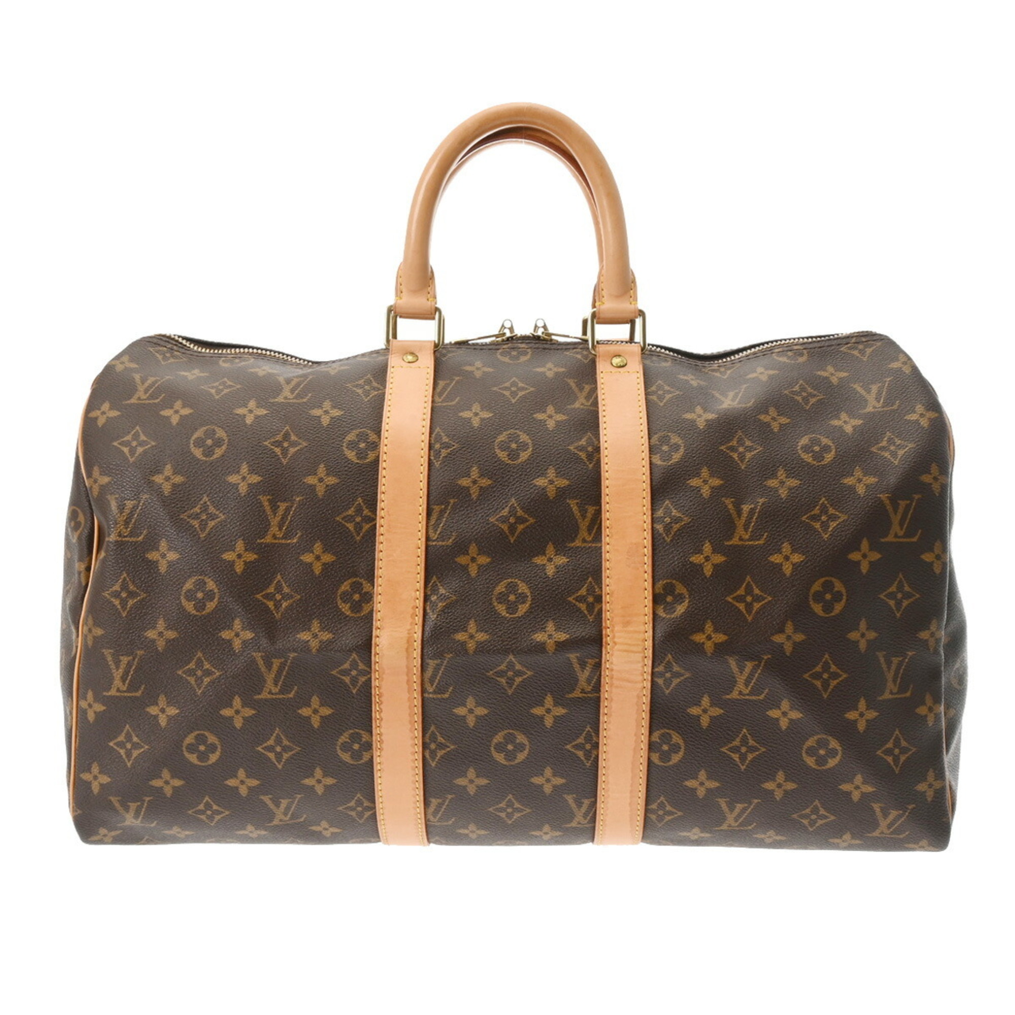 LOUIS VUITTON Louis Vuitton Monogram Keepall 45 Brown M41428 Unisex Canvas Boston Bag