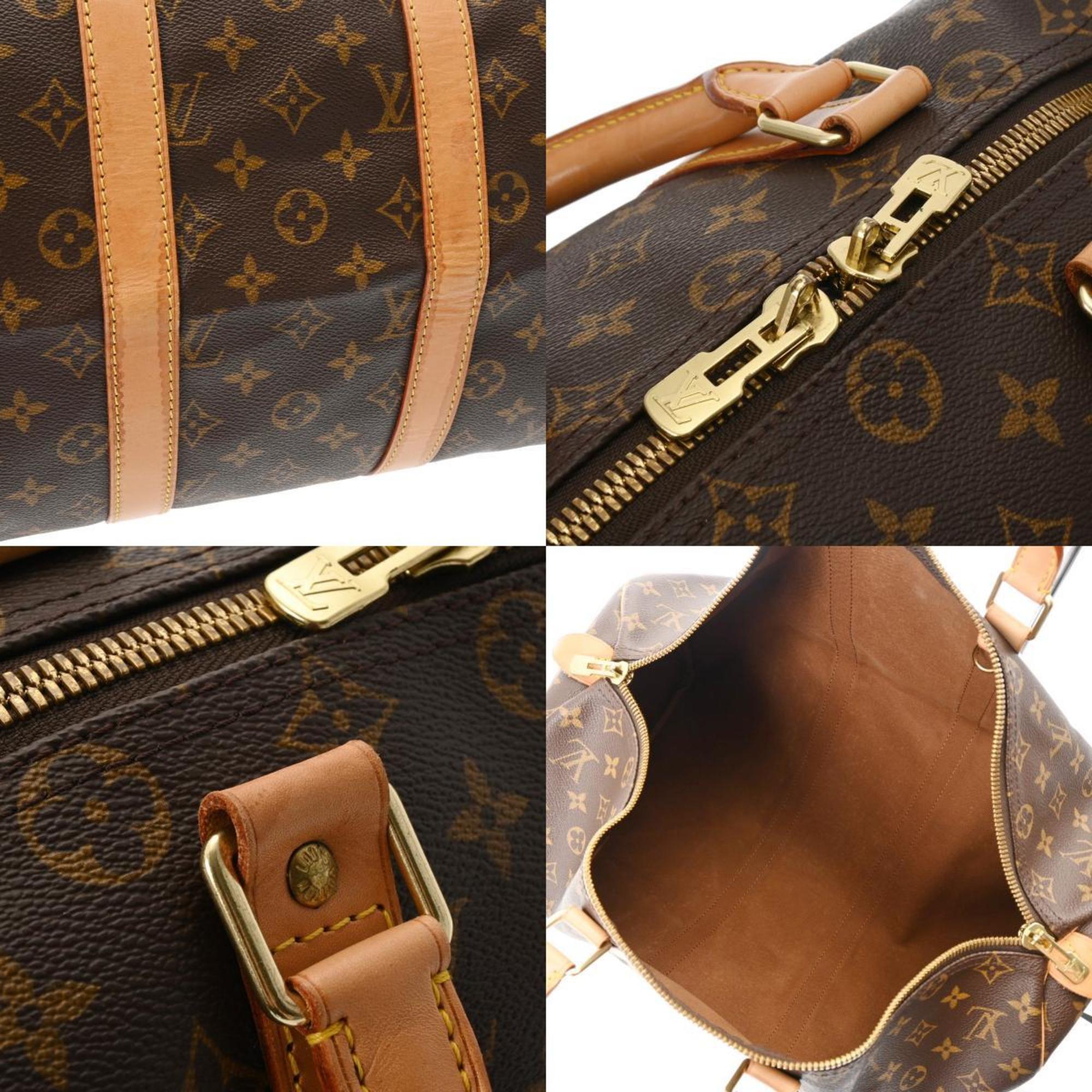 LOUIS VUITTON Louis Vuitton Monogram Keepall 45 Brown M41428 Unisex Canvas Boston Bag