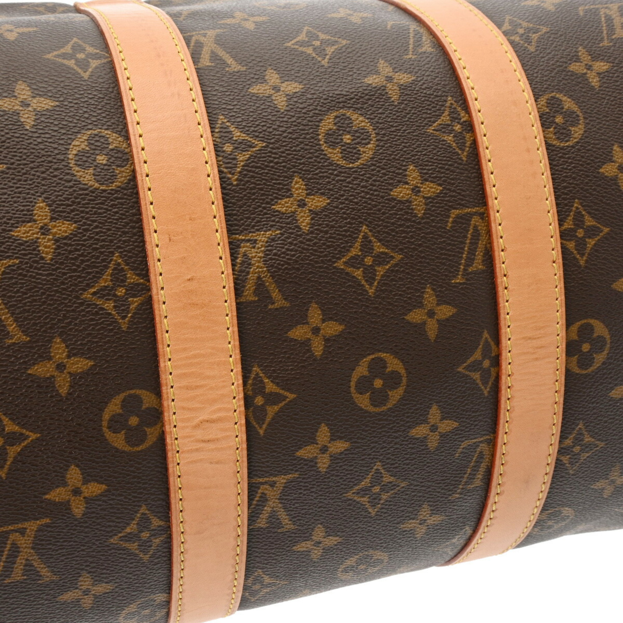 LOUIS VUITTON Louis Vuitton Monogram Keepall 45 Brown M41428 Unisex Canvas Boston Bag