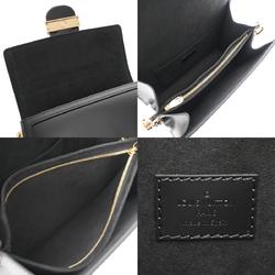 LOUIS VUITTON Louis Vuitton Dauphine MM Chain Shoulder Black M55821 Women's Leather Bag