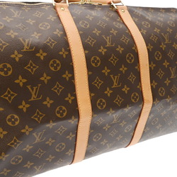 LOUIS VUITTON Louis Vuitton Monogram Keepall 60 Brown M41422 Unisex Canvas Boston Bag