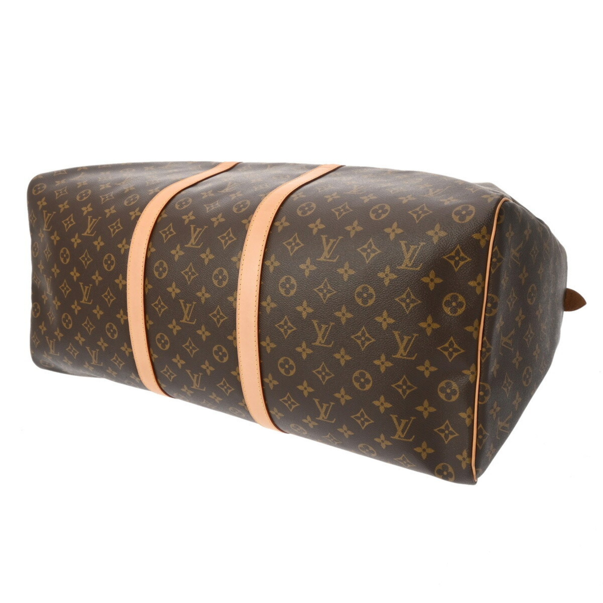 LOUIS VUITTON Louis Vuitton Monogram Keepall 60 Brown M41422 Unisex Canvas Boston Bag