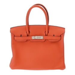 HERMES Hermes Birkin 30 Orange Poppy X Stamp (around 2016) Women's Togo Handbag