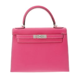 HERMES Kelly 28 Outside stitching Rose Tyrian □Q stamp (around 2013) Women's Epsom leather handbag