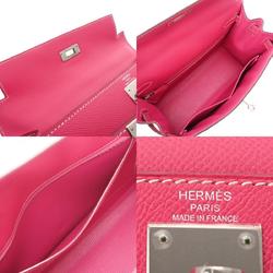 HERMES Kelly 28 Outside stitching Rose Tyrian □Q stamp (around 2013) Women's Epsom leather handbag