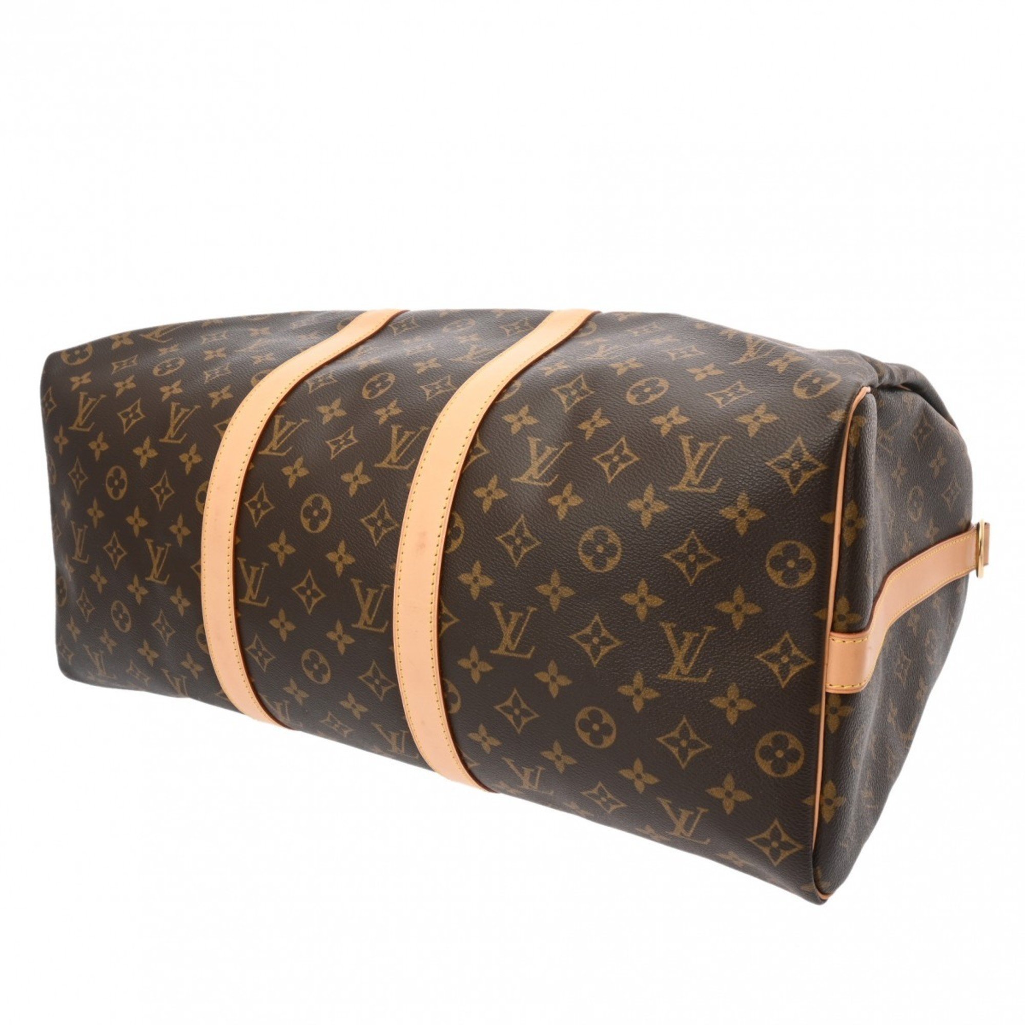 LOUIS VUITTON Louis Vuitton Monogram Keepall Bandouliere 50 Brown M41416 Unisex Canvas Boston Bag