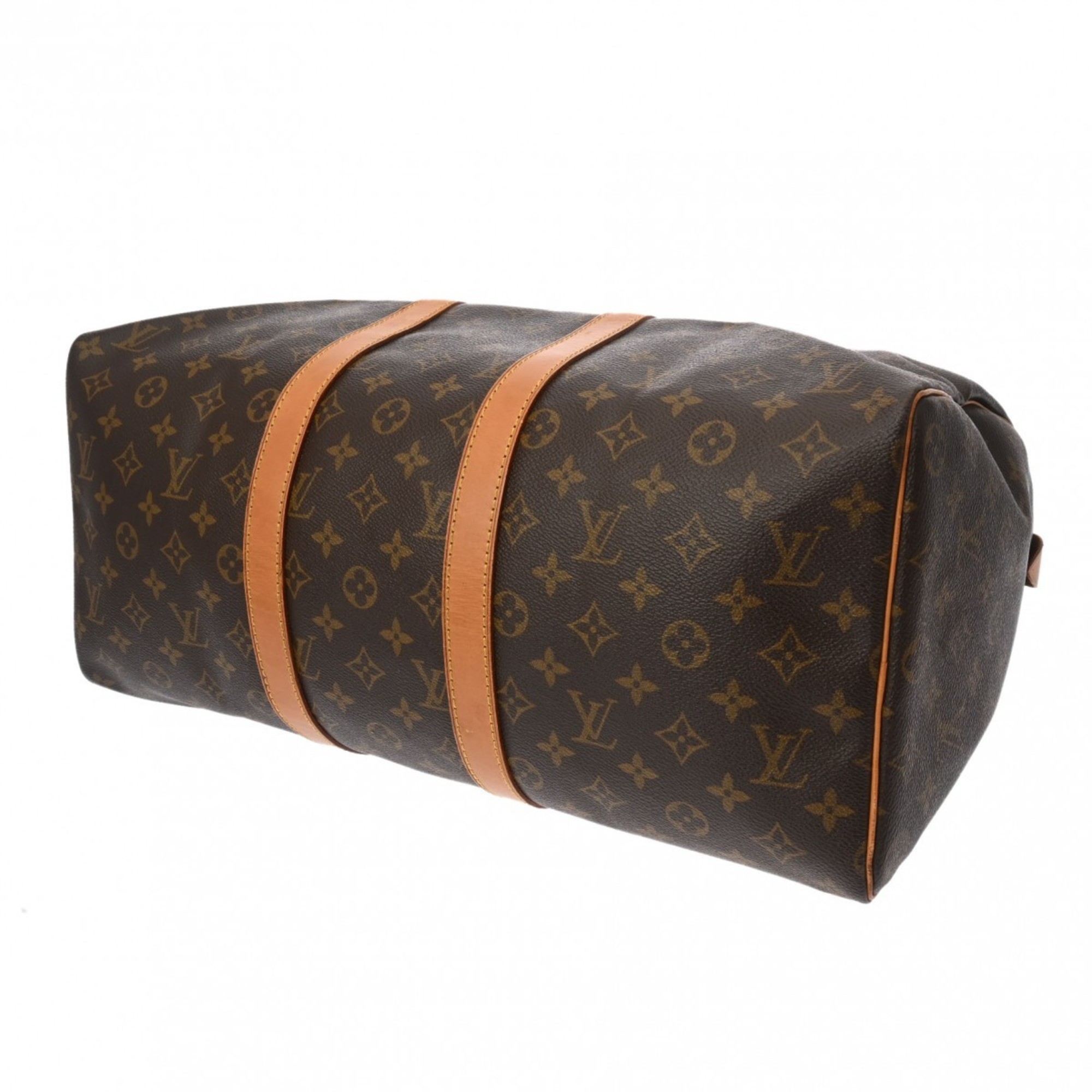 LOUIS VUITTON Louis Vuitton Monogram Keepall 45 Brown M41428 Unisex Canvas Boston Bag