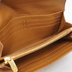 Louis Vuitton Long Wallet Mahina Portefeuille Iris M58140 Caramel Ladies