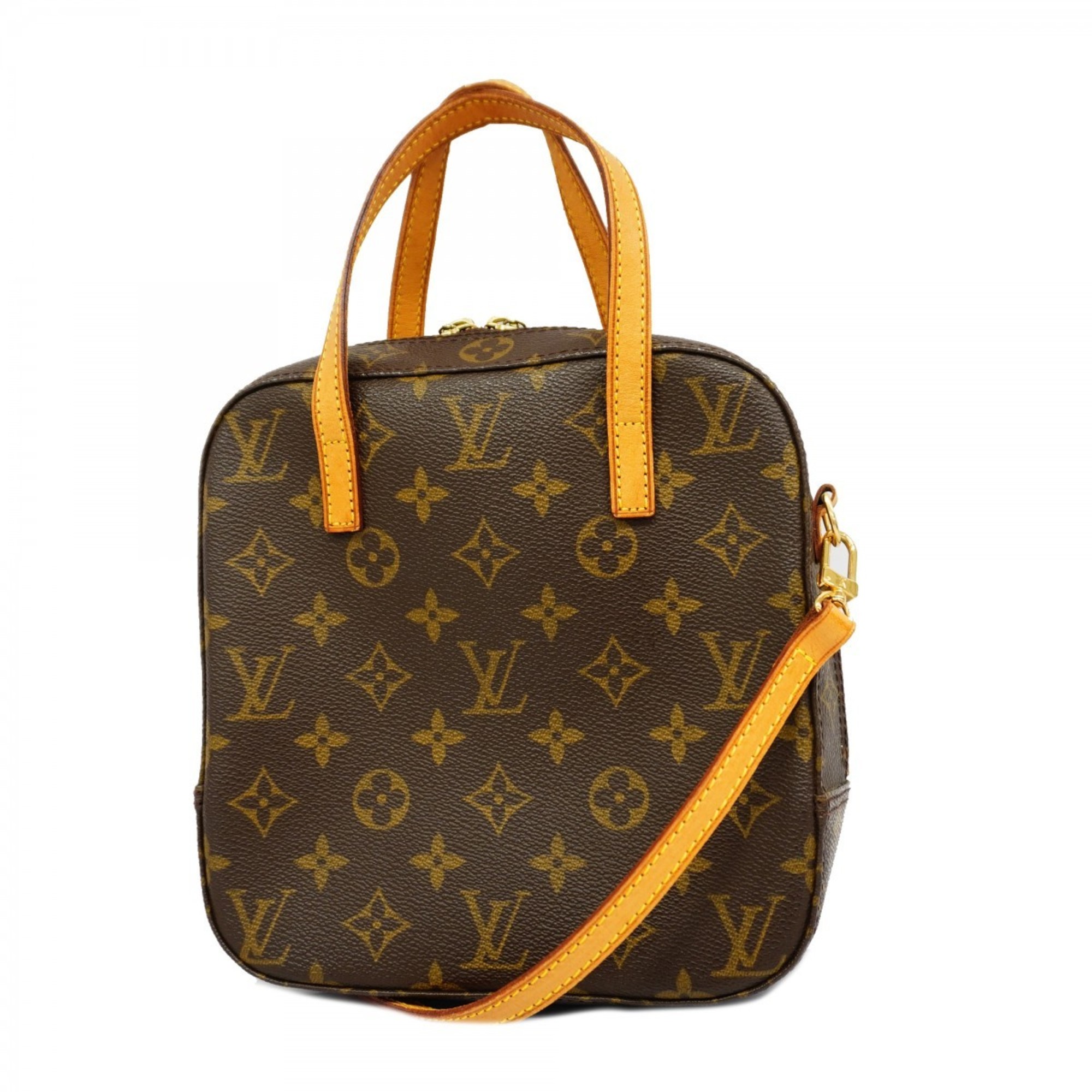 Louis Vuitton handbag Monogram Spontini M47500 brown ladies