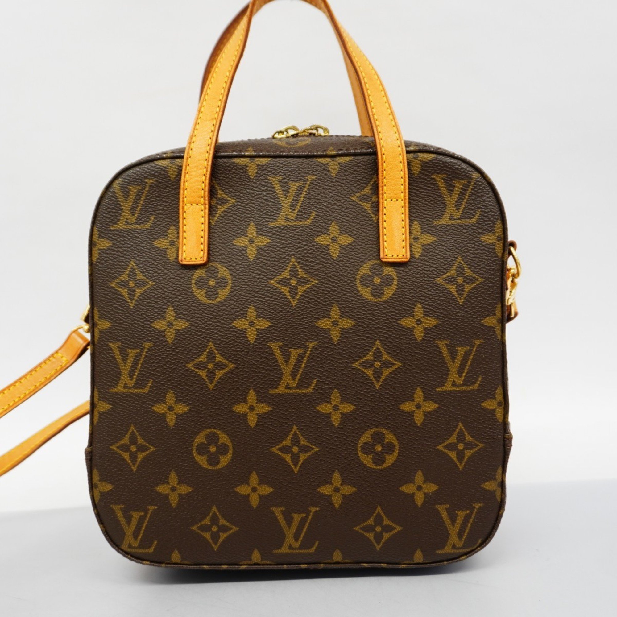 Louis Vuitton handbag Monogram Spontini M47500 brown ladies