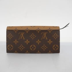 Louis Vuitton Long Wallet Monogram Reverse Portefeuille Emily M82157 Brown Ladies