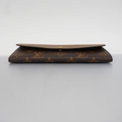 Louis Vuitton Long Wallet Monogram Reverse Portefeuille Emily M82157 Brown Ladies