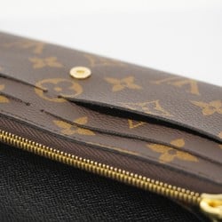 Louis Vuitton Long Wallet Monogram Reverse Portefeuille Emily M82157 Brown Ladies