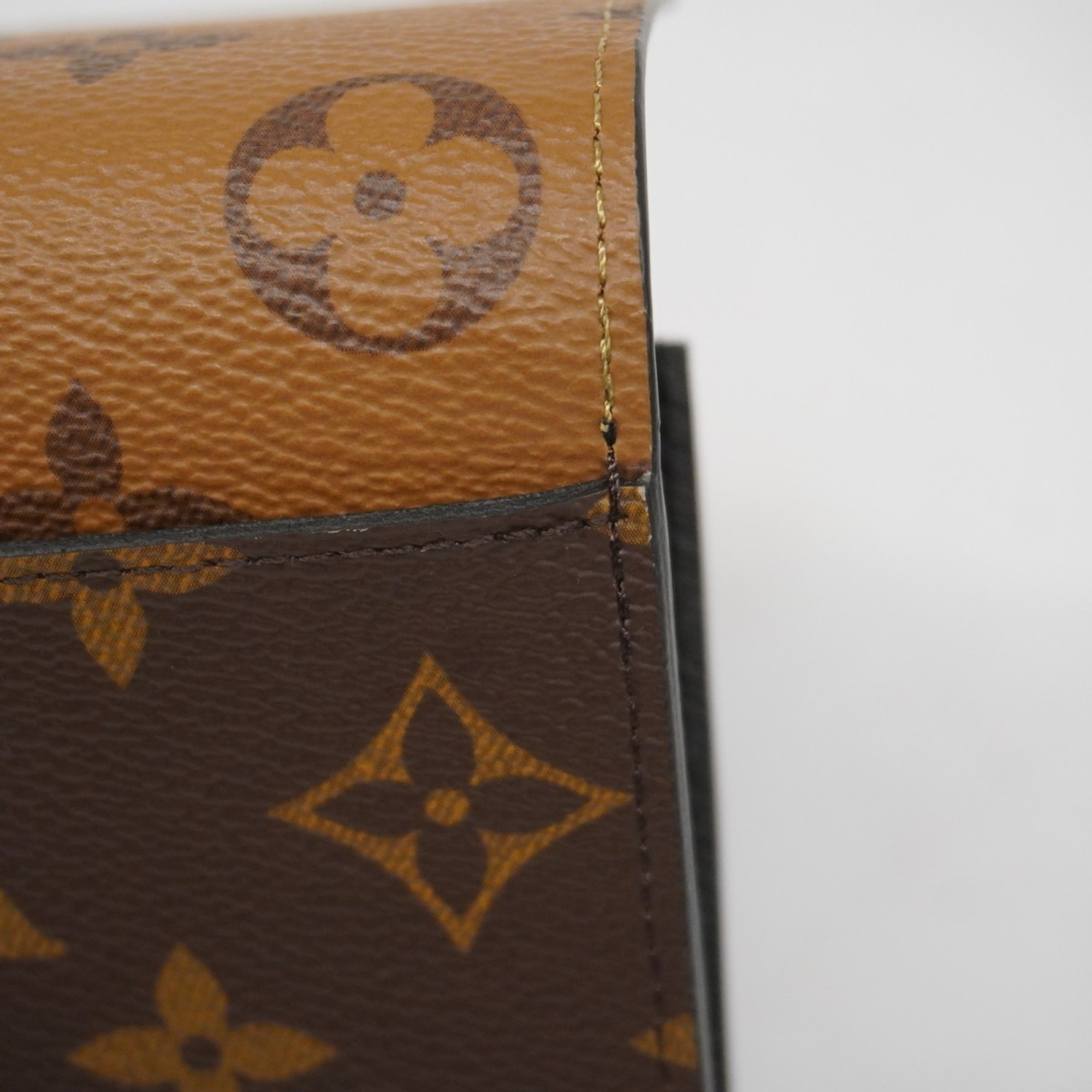 Louis Vuitton Long Wallet Monogram Reverse Portefeuille Emily M82157 Brown Ladies