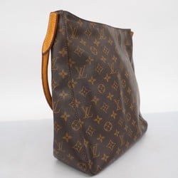 Louis Vuitton Shoulder Bag Monogram Looping GM M51145 Brown Ladies