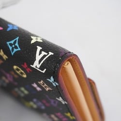 Louis Vuitton Long Wallet Monogram Multicolor Pochette Monnaie Credit M60005 Noir Ladies