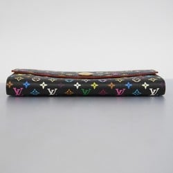 Louis Vuitton Long Wallet Monogram Multicolor Pochette Monnaie Credit M60005 Noir Ladies