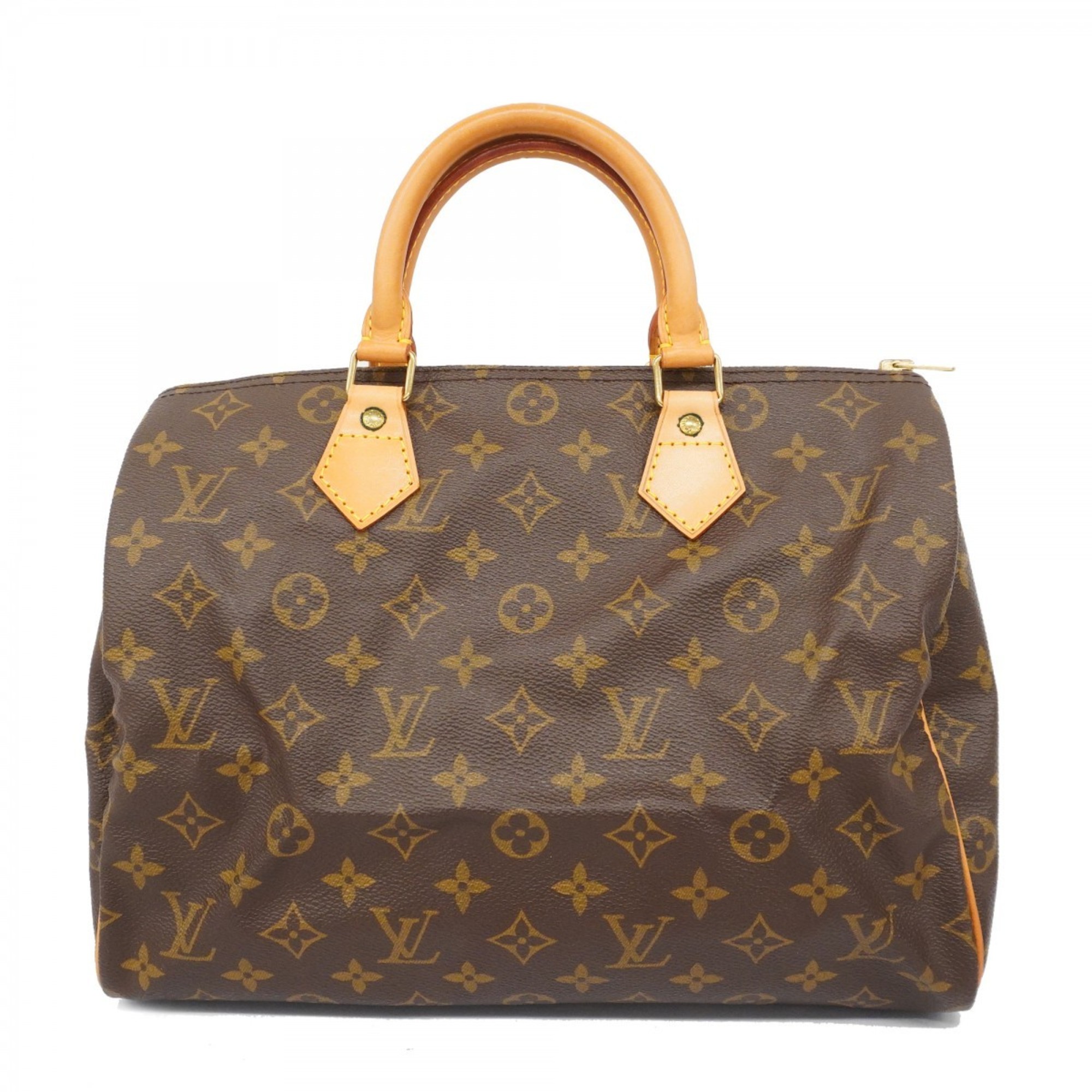 Louis Vuitton Handbag Monogram Speedy 30 M41108 Brown Ladies