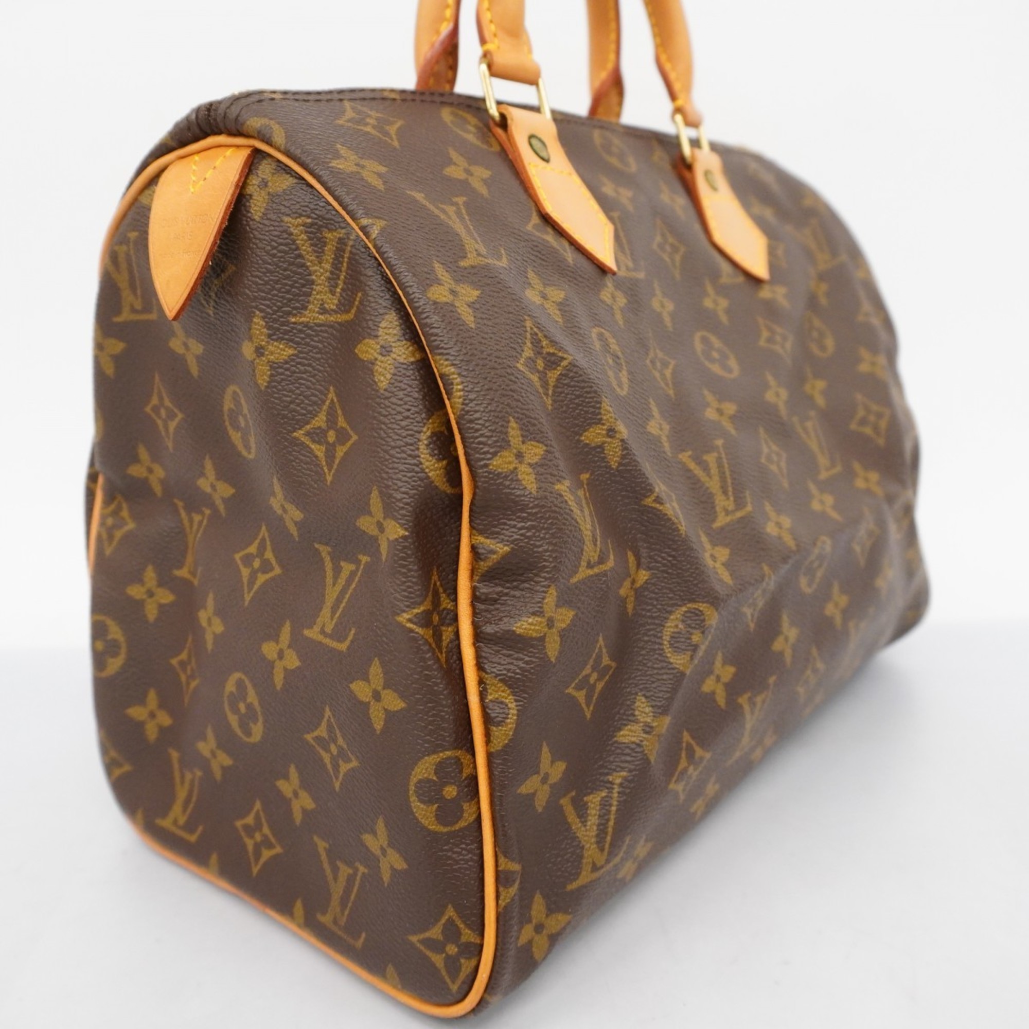 Louis Vuitton Handbag Monogram Speedy 30 M41108 Brown Ladies