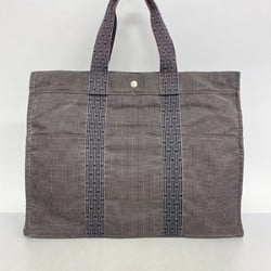 Hermes Tote Bag Airbag GM Canvas Grey Men's Women's