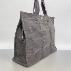 Hermes Tote Bag Airbag GM Canvas Grey Men's Women's