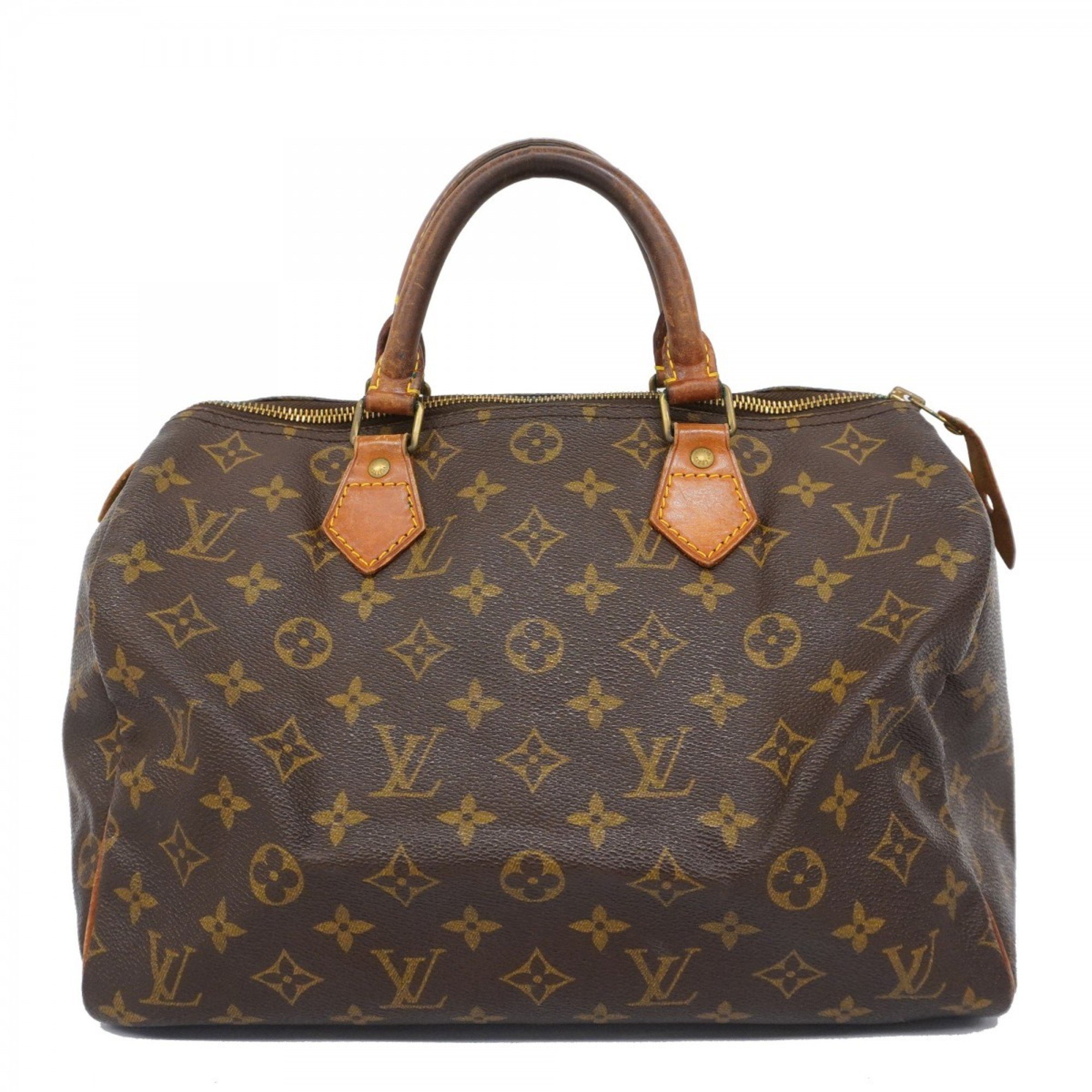 Louis Vuitton Handbag Monogram Speedy 30 M41108 Brown Ladies