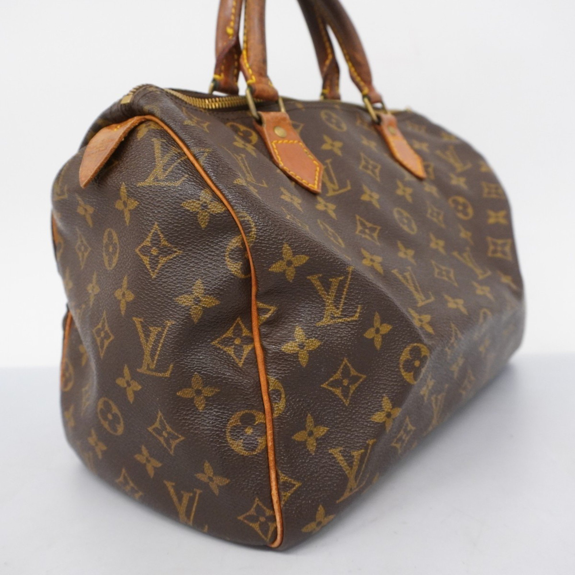 Louis Vuitton Handbag Monogram Speedy 30 M41108 Brown Ladies