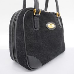 Gucci handbag 000 39 0030 suede black ladies