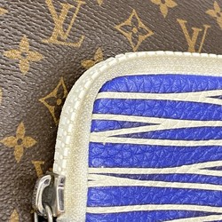 Louis Vuitton Clutch Bag Monogram Patchwork Pochette M69690 Brown Blue Men's