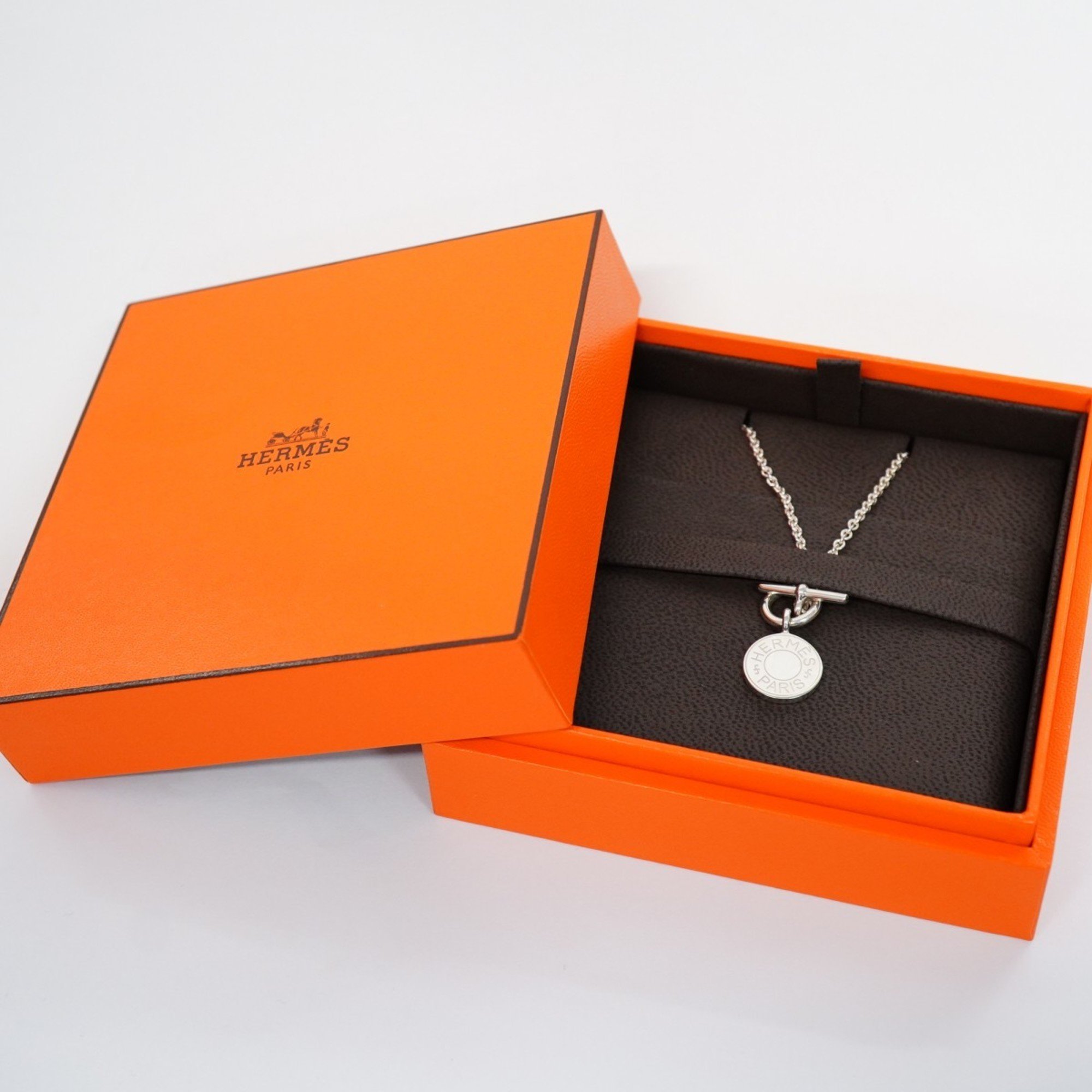 Hermes Necklace Serie Silver 925 Women's