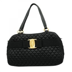 Salvatore Ferragamo Vara Nylon Black Handbag for Women