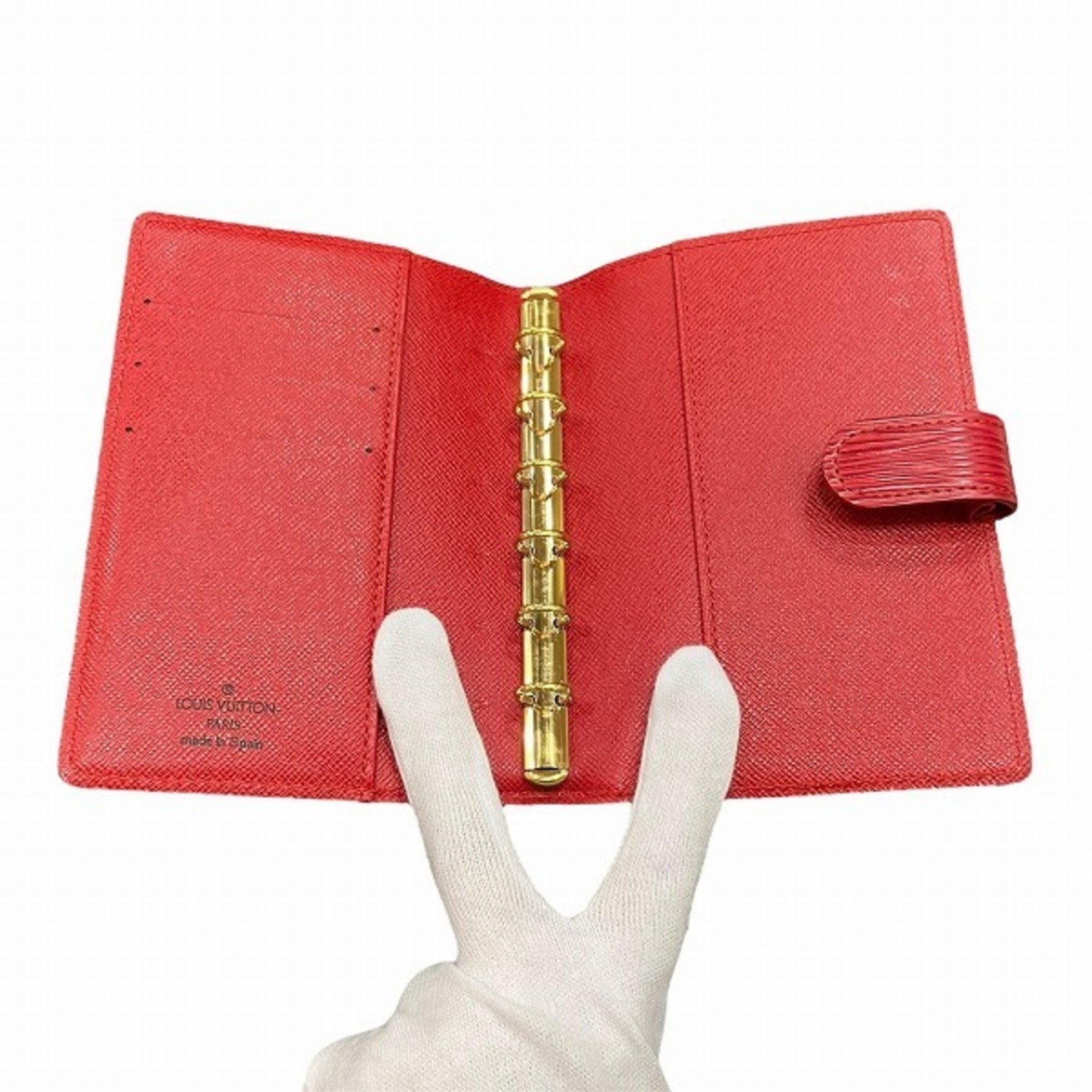 Louis Vuitton Epi Agenda PM R20057 Small items Notebook cover for men and women