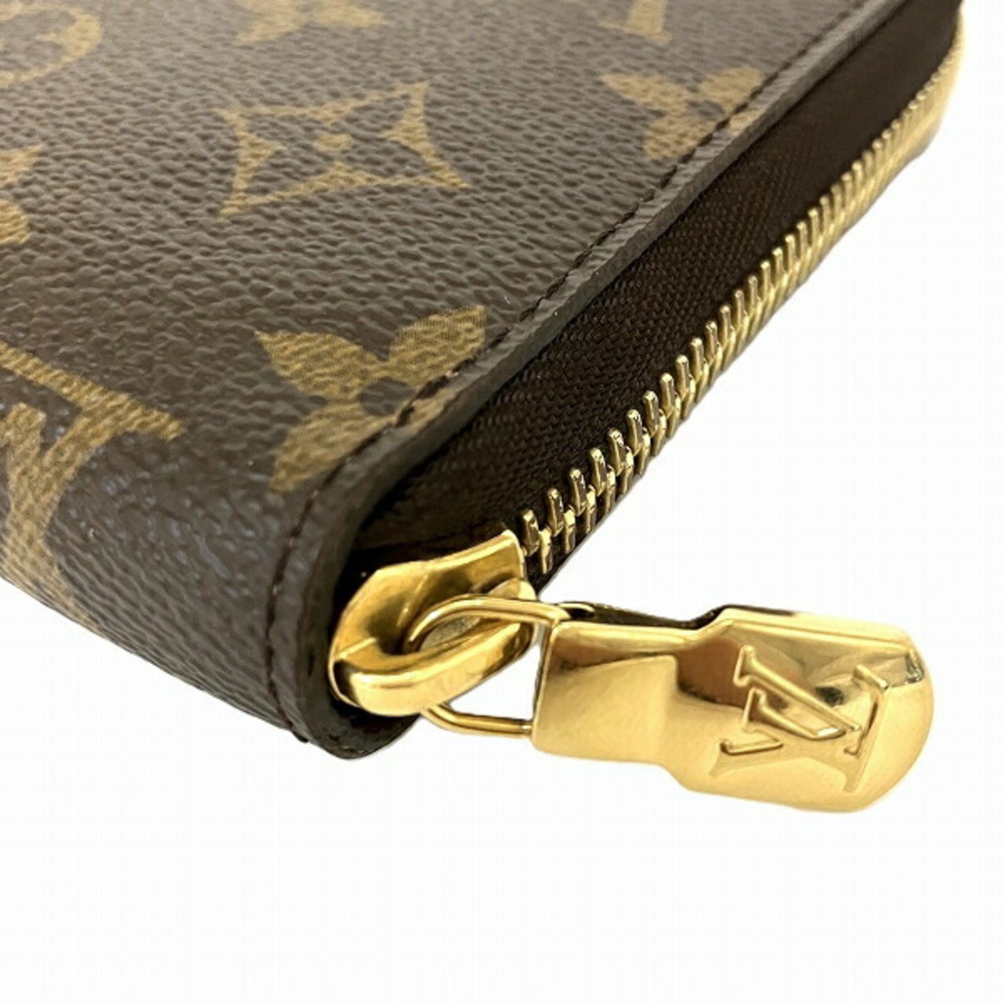 Louis Vuitton Monogram Zippy Organizer M62581 Round Wallet Long Men's Women's