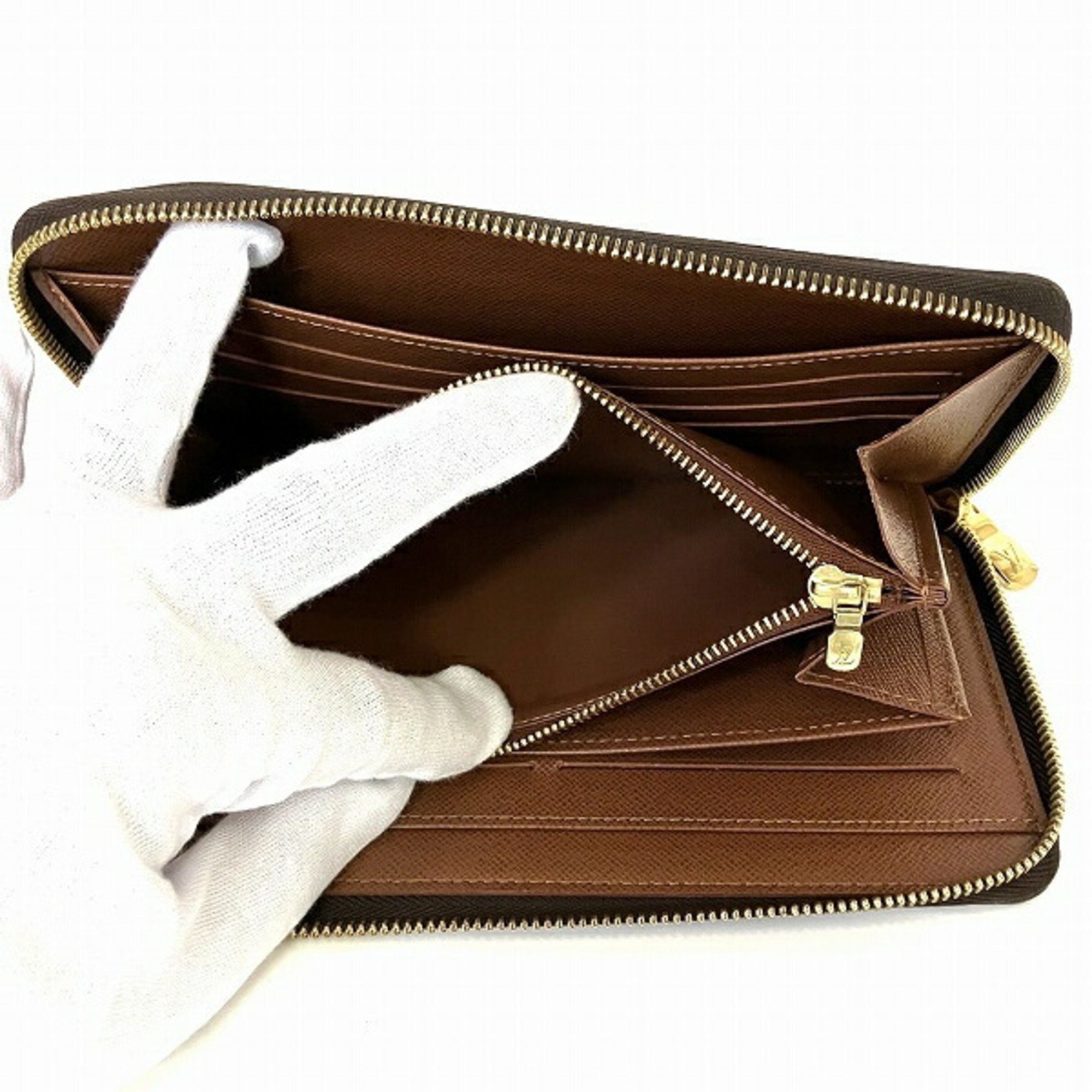 Louis Vuitton Monogram Zippy Organizer M62581 Round Wallet Long Men's Women's