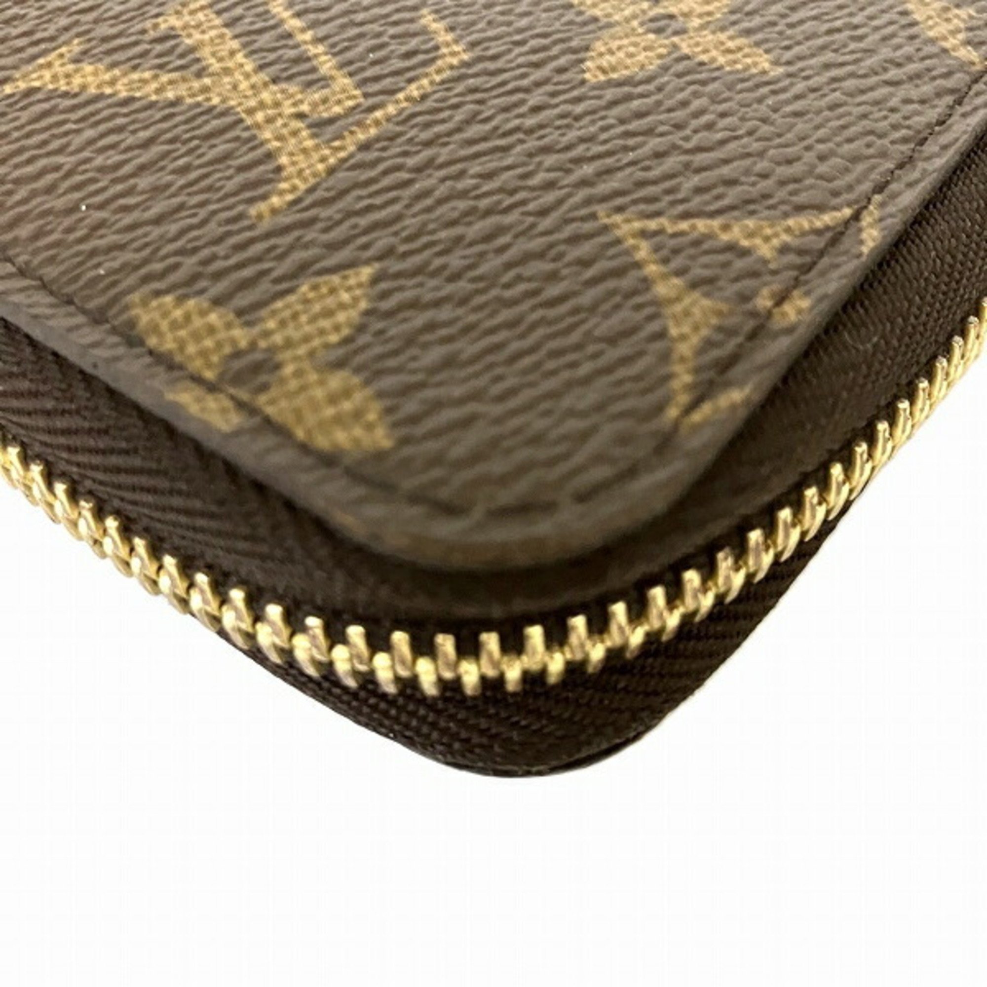 Louis Vuitton Monogram Zippy Organizer M62581 Round Wallet Long Men's Women's